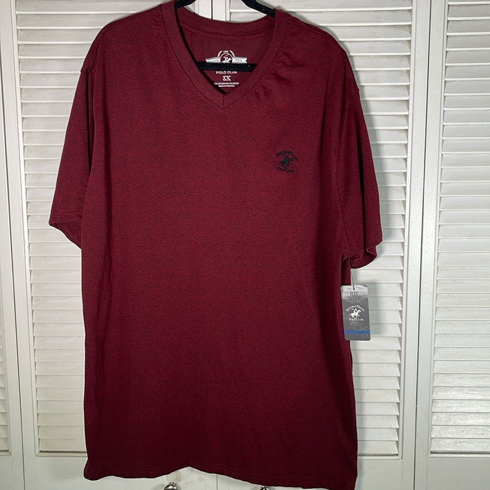 New.‎ Men's Beverly Hills Polo Club. Size: 3X. Color: Wine.